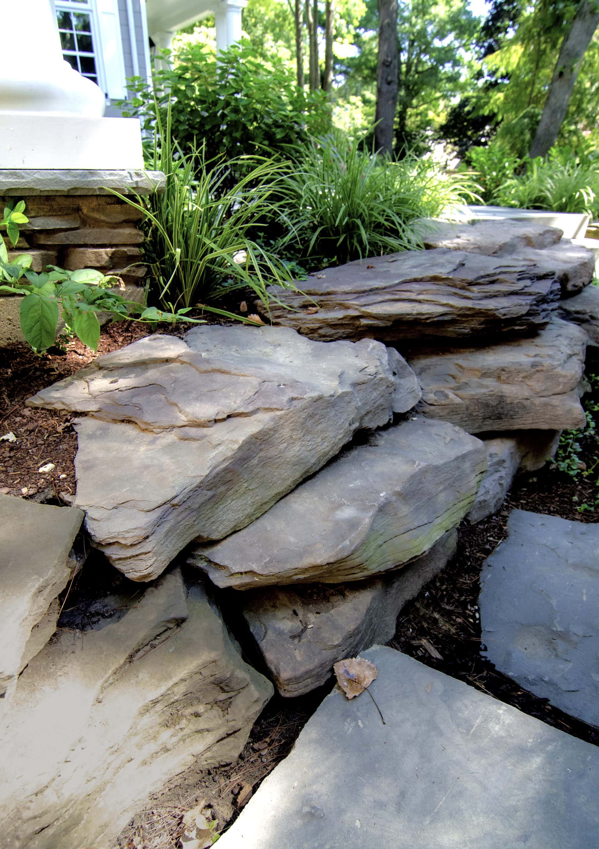 Outcropping stones